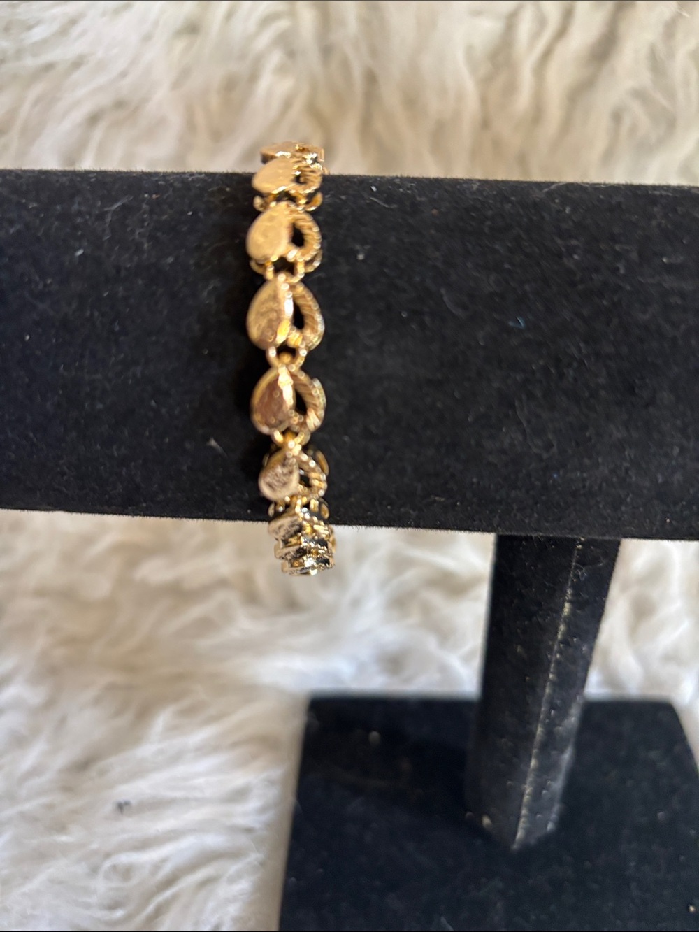 Gold Leaf Link Bracelet for Women